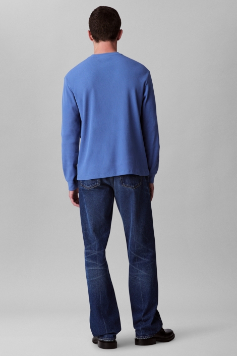 Calvin Klein lv040em217 ls waffle badge crew